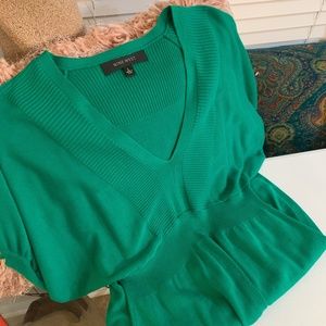 Nine West Dolman Sleeved Green Sweater